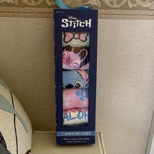 Disney Stitch Cozy Sock Collection - Pink and Blue